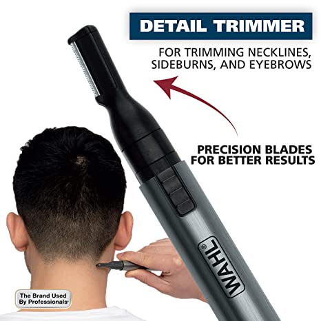 Wahl Micro GroomsMan Powerful Precision 2 in 1 Detailer Wet/Dry Rinseable Stainless Steel Blades