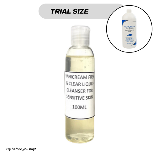 Trial Size Vanicream Liquid Cleanser Unscented Gluten-Free Formula for Sensitive Skin 100 ml