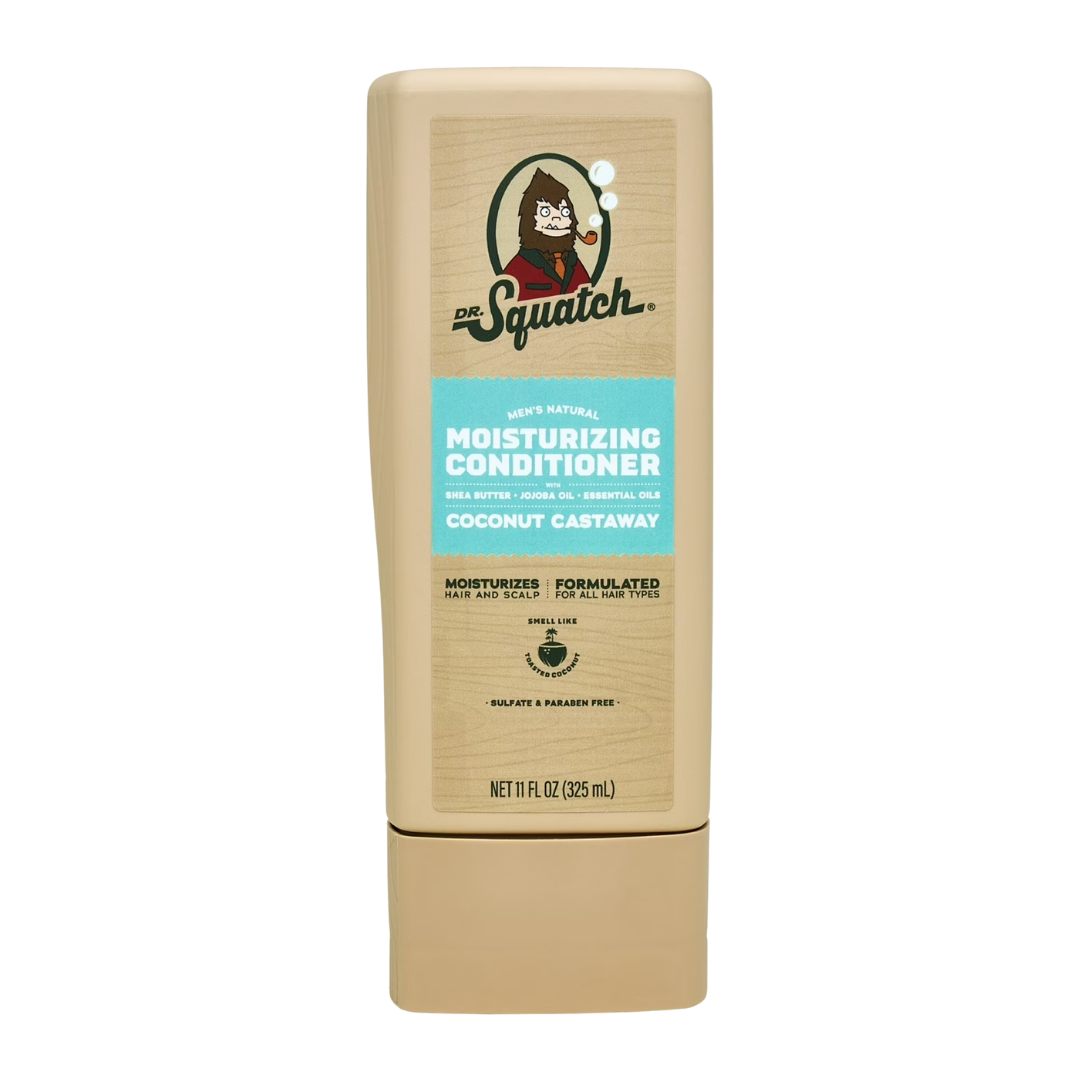 Dr. Squatch Men's Natural Hair Care Coconut Castaway, 11 oz / 325 ml