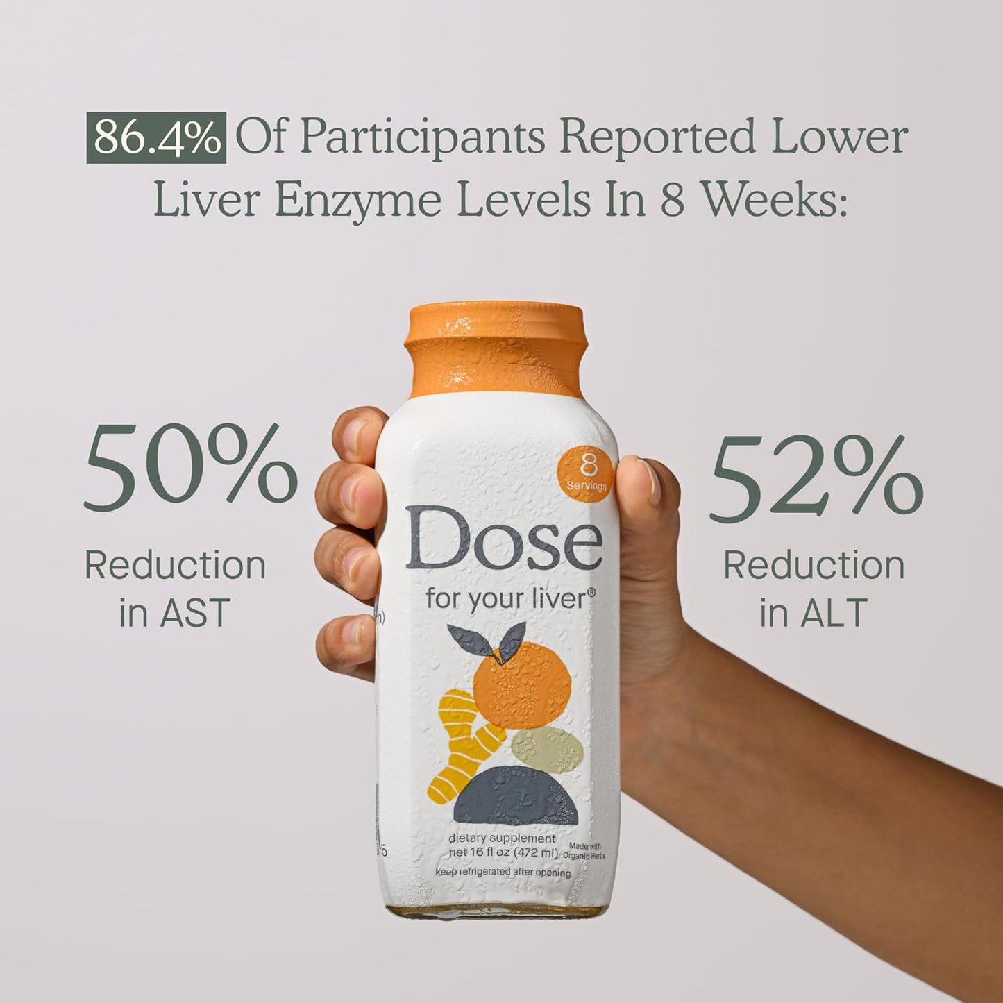Dose for your Liver made with Organic Herbs Dietary Supplement, 472 ml / 16 fl oz