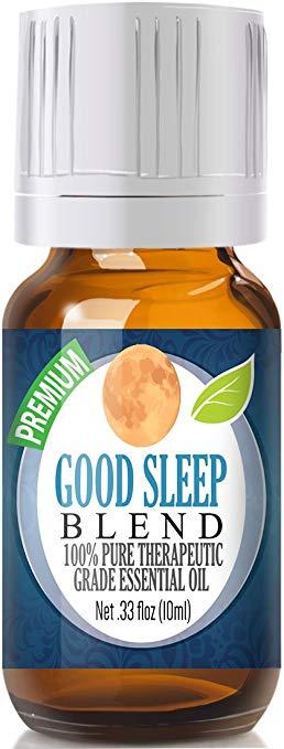 Healing Solutions Good Sleep at Night Essential Oil, 100% Pure, Best Therapeutic Grade 10ml (Clary Sage, Copaiba & Lavender)