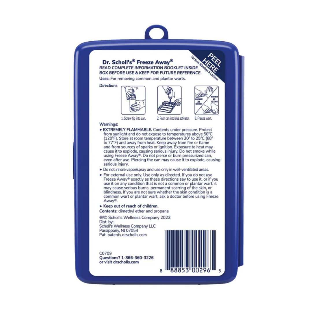 Dr. Scholl's Dual Action Freeze Away Wart Remover Common & Plantar, 8 Applications