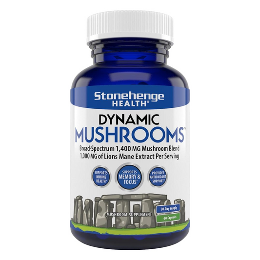 Stonehenge Health Dynamic Mushroom Support Memory & Focus 60 Capsules
