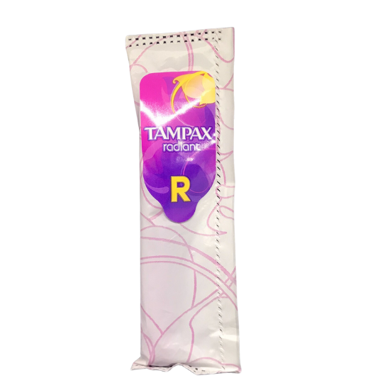 Tampax Radiant Regular or Super Absorbency Unscented Tampons