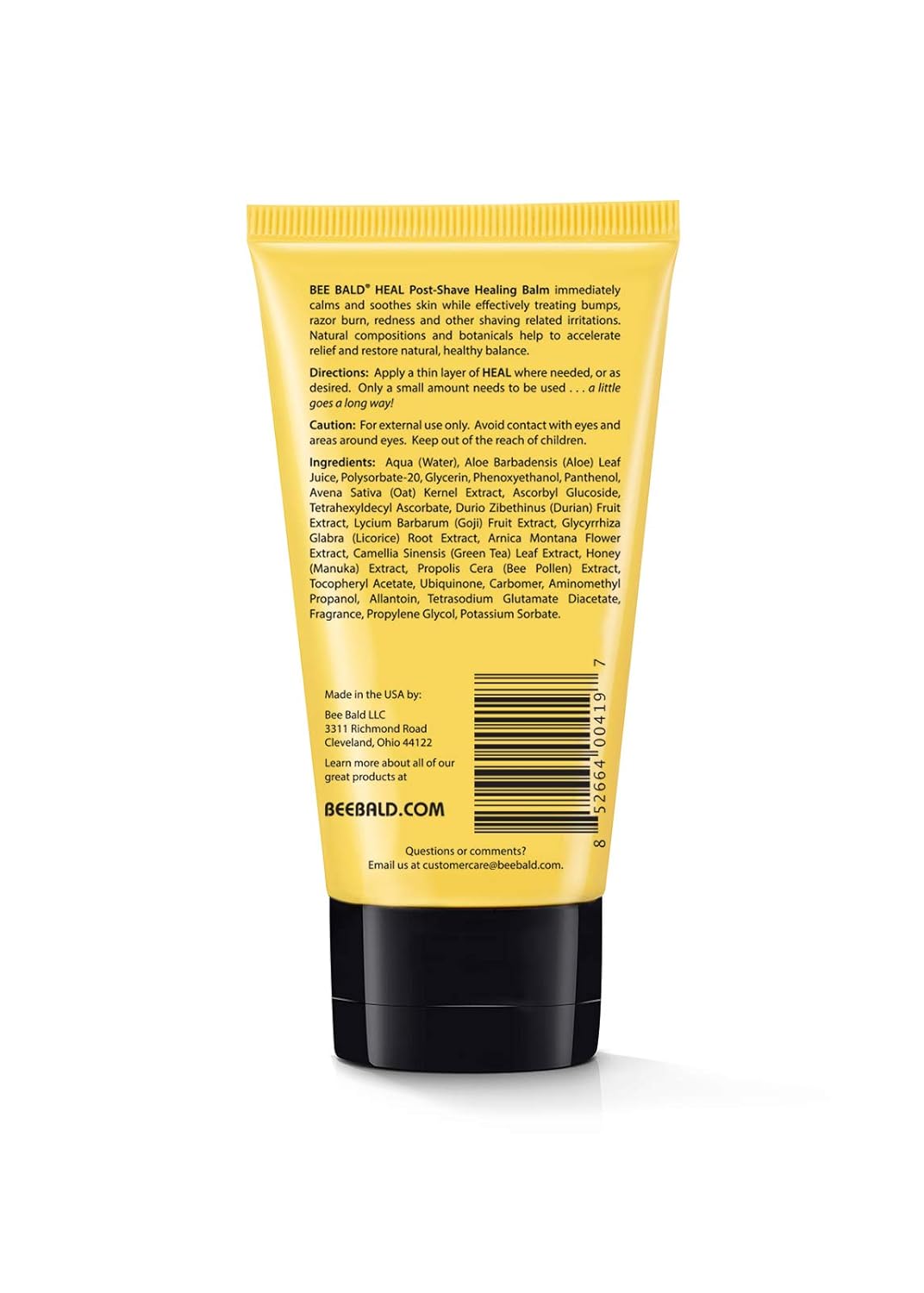 Heal Head Face Bee Bald It's Natural Post Shave Healing Balm 2fl oz / 59mL