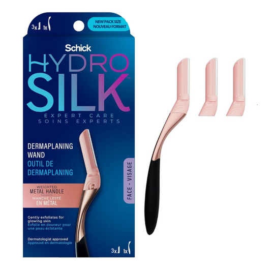 Schick Hydro Silk Dermaplanning Wand For Face 3 Refill Blades