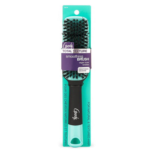 Goody Total Texture Smoothing Brush with Vegan Bore Bristles for Natural & Textured Hair 18018