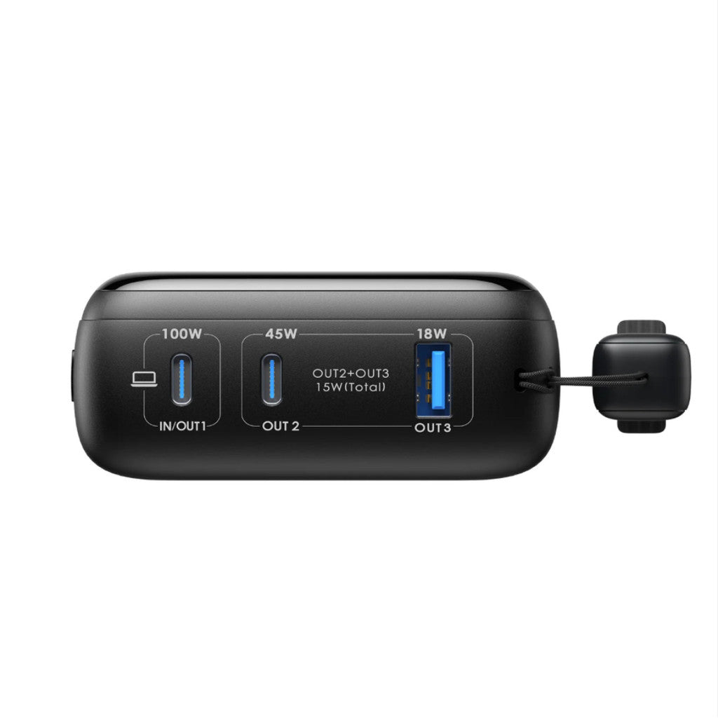 INIU P63 100W Fast Charging Power Bank 25000mAh, Black