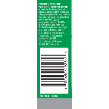 Opti-Free Puremoist Rewetting Drops, 0.4 fl.oz / 12ml