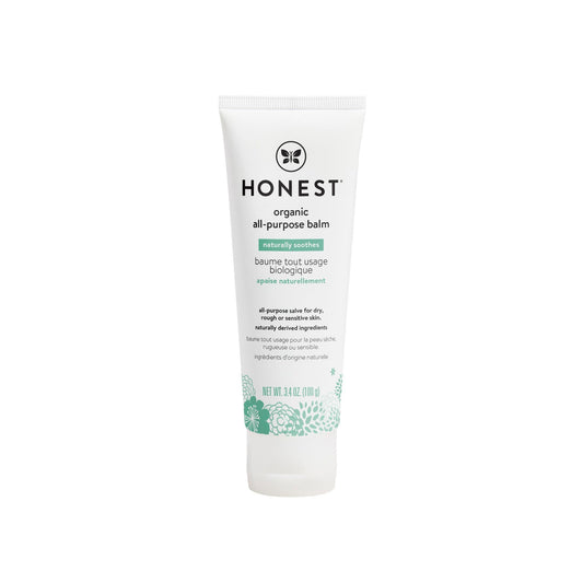 The Honest Co. Organic All Purpose Balm Naturally Soothes for Dry, Sensitive, Rough Skin (100g)