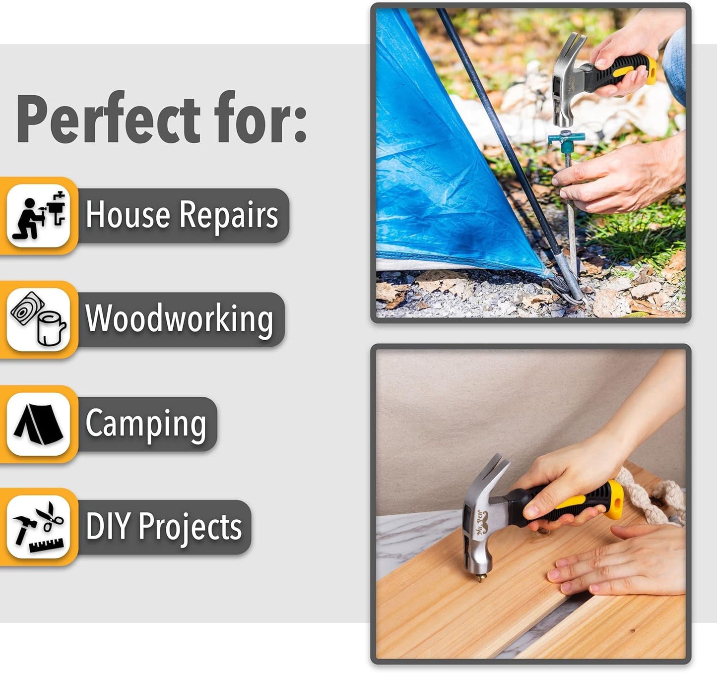 Mr. Pen Small Teal Magnetic Claw Nail Hammer