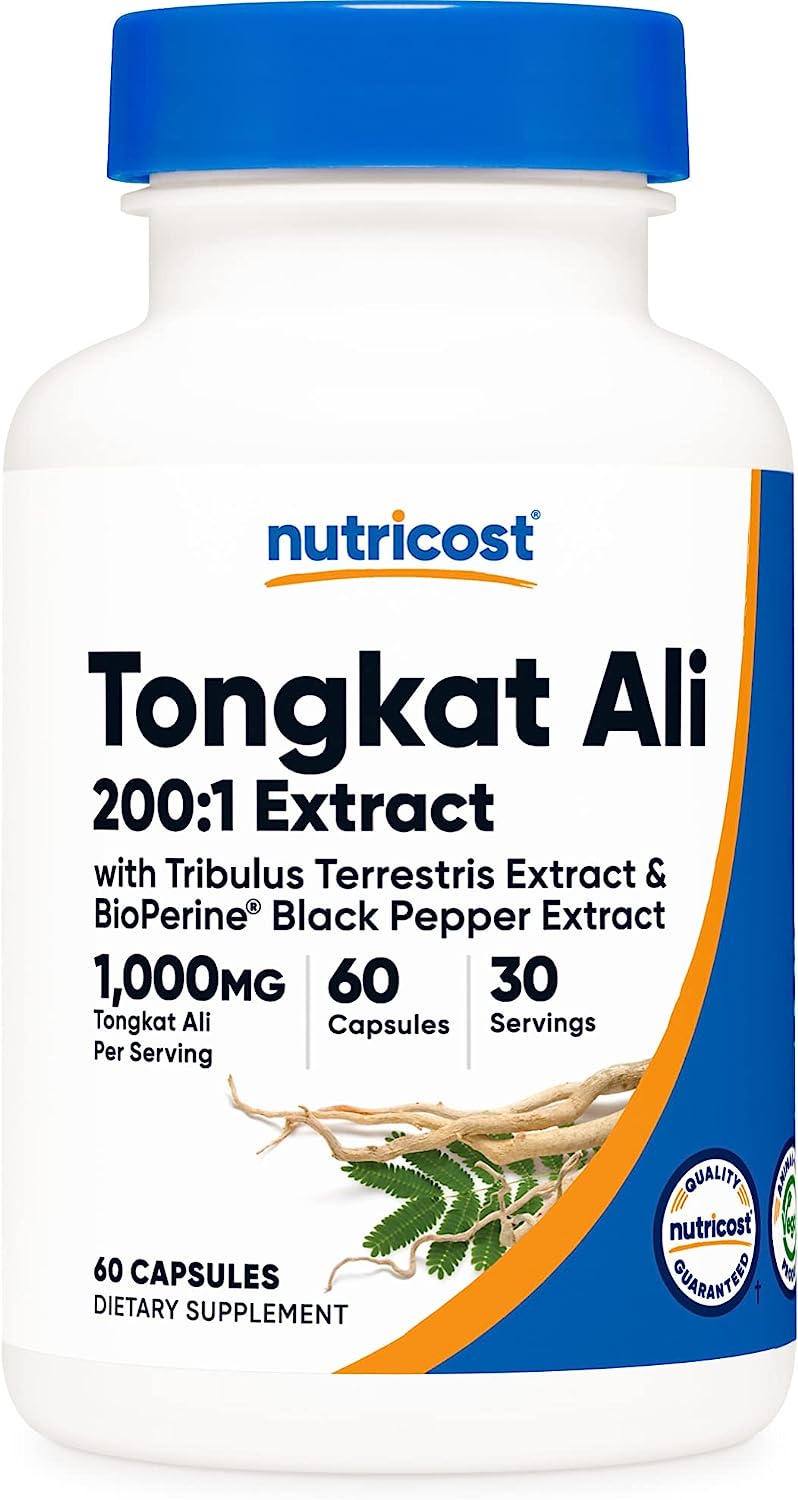 Nutricost Tongkat Ali 200:1 Extract 1000mg, 60 Capsules