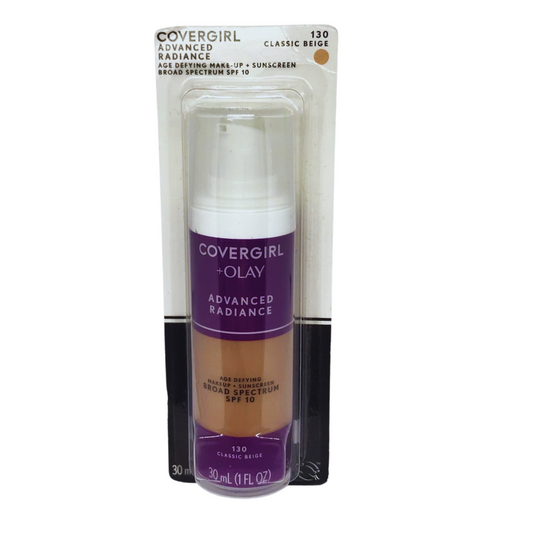COVERGIRL + OLAY Advanced Radiance Age Defying Make-Up + Sunscreen SPF 10 | 130 Classic Beige - 30 ml
