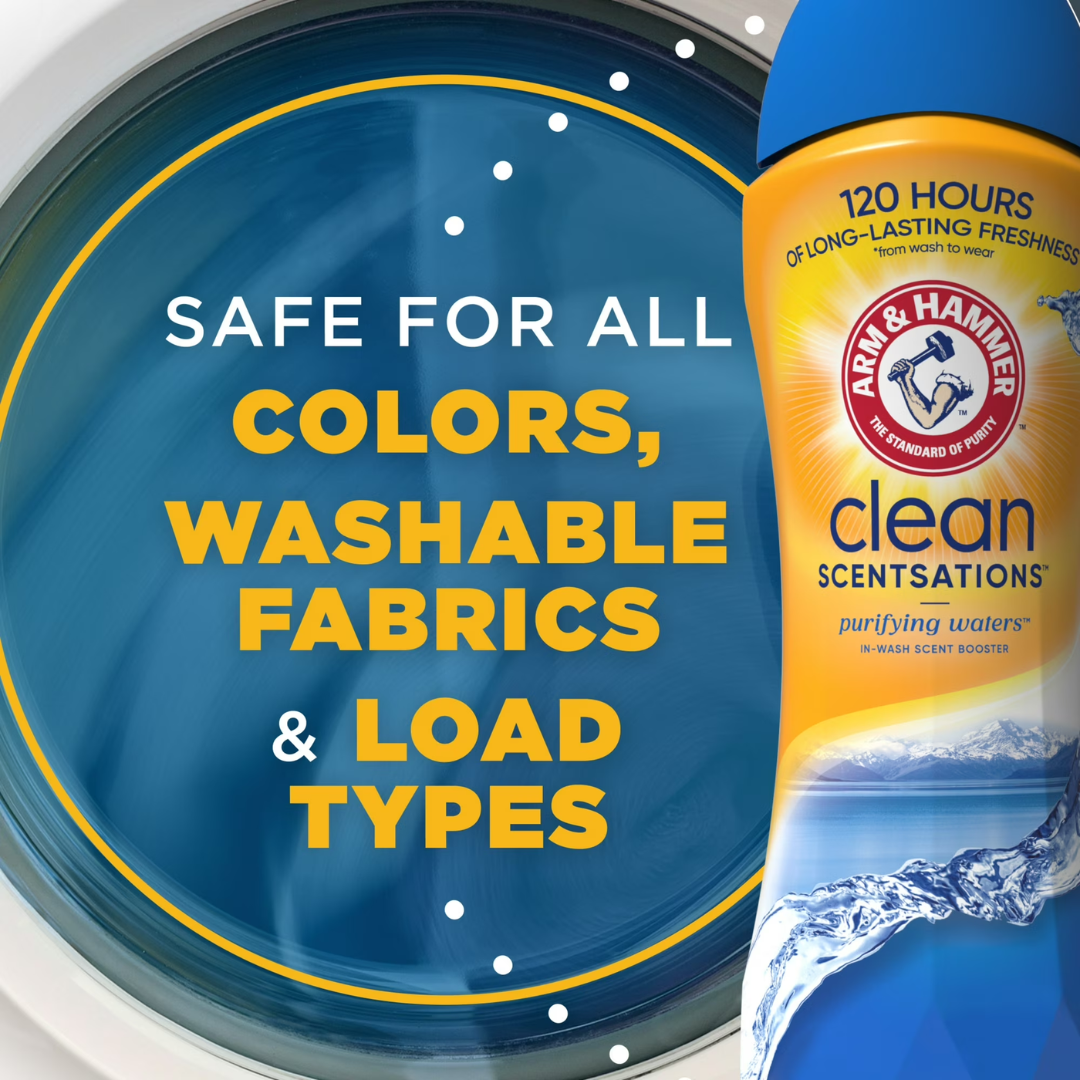 Arm & Hammer Clean Scentsations In-Wash Scent Booster Purifying Waters, 45 oz / 1.27 kg