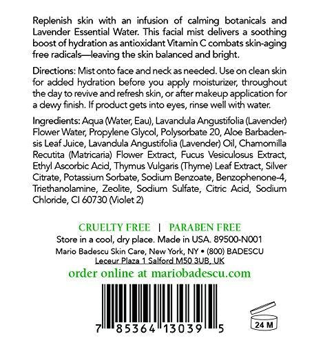 Mario Badescu Skin Care, Facial Spray with Aloe Chamomile and Lavender 118ml
