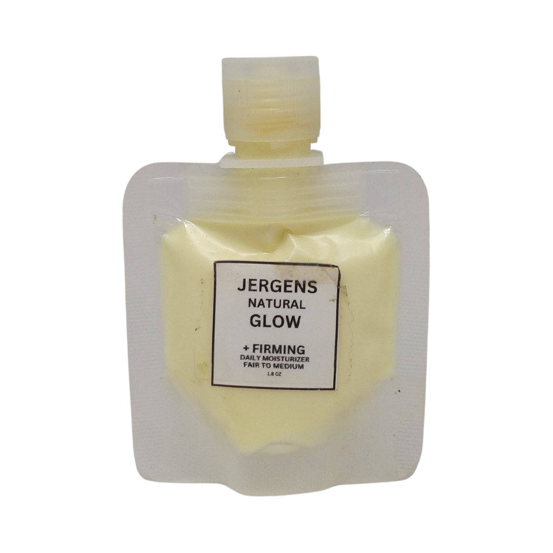 Trial Size Jergens Natural Glow + Firming Daily Moisturizer Fair to Medium, 1.8 oz