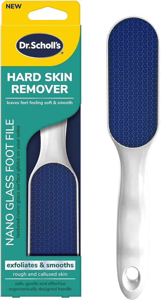 Dr. Scholl's Hard Skin Remover Nano Glass Foot File Exfoliates and Smooths Rough and Callused Skin