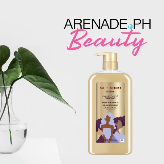 Pantene Gold Series Moisture Infused With Argan Oil Shampoo For Curly And Coily Hair, 29.2Floz 865ml