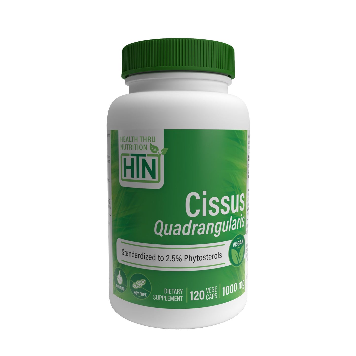 Health Thru Nutrition Cissus Quadrangularis Standardized to 2.5% Phytosterols 1000mg (NON-GMO) 120 Vegecaps