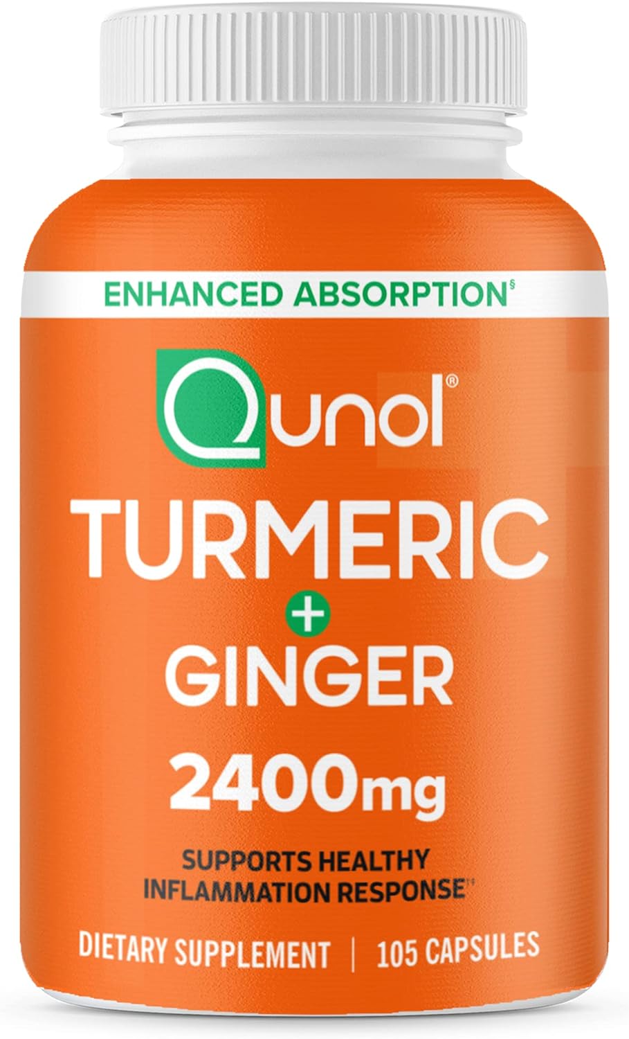 Qunol Turmeric + Ginger 2400mg (105 Capsules)