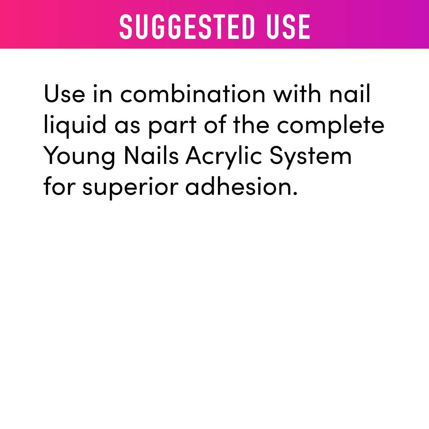 Young Nails Acrylic Powder for Nails, Pink, 45g