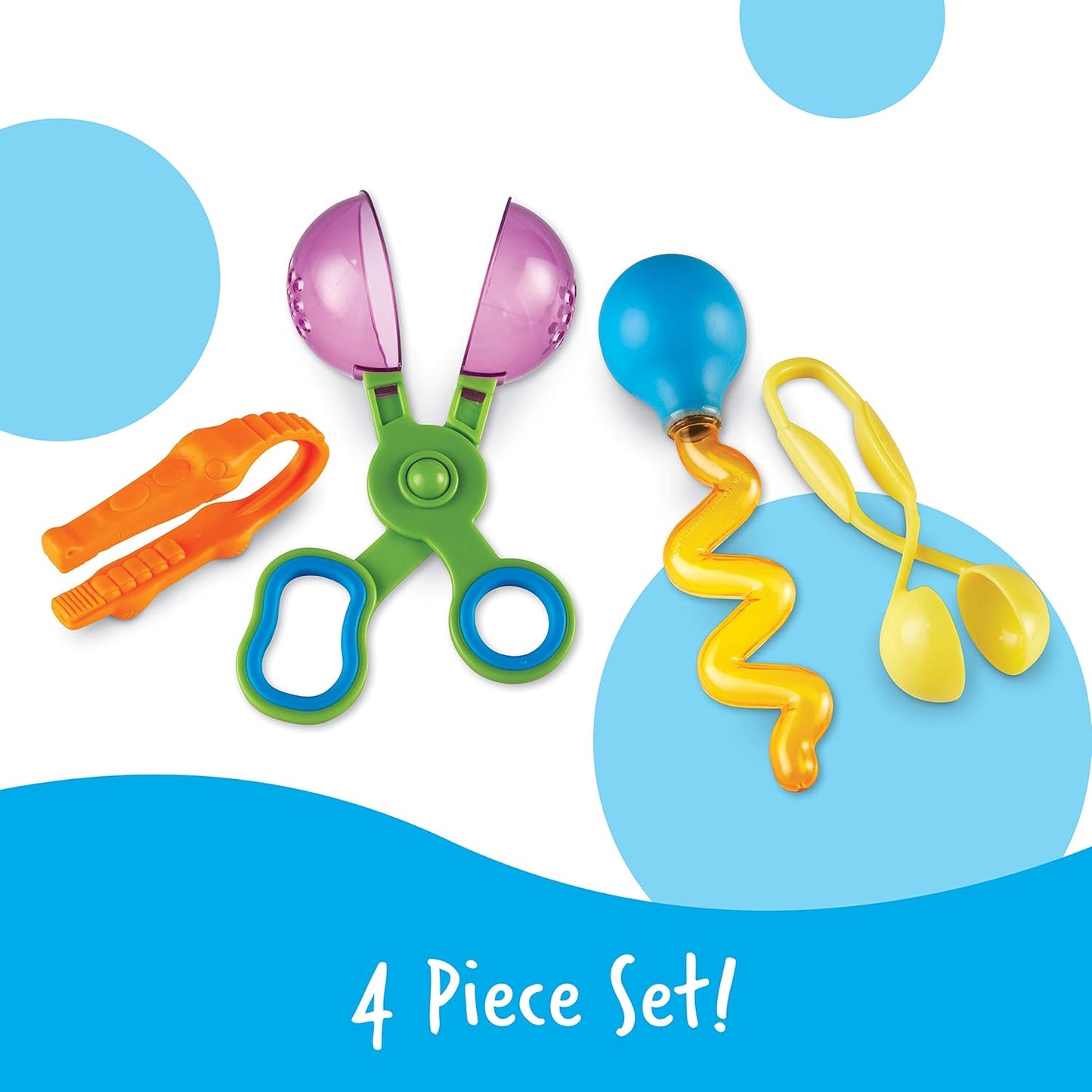 Learning Resources Helping Hand Fine Motor Tool Set 4 Pieces (Ages 3+)