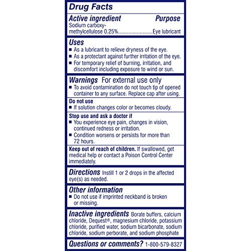 TheraTears Dry Eye Therapy Lubricant Eye Drops, 0.5 fl.oz / 15ml