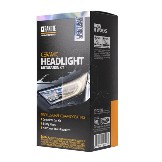 Cerakote Ceramic Headlight Restoration Kit Complete Car Kit Superior UV Protection