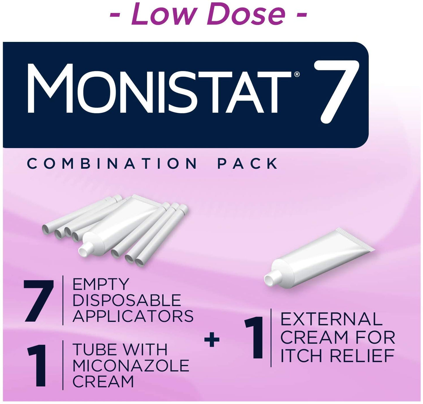 Monistat 7 Day Treatment Combination Pack, Cream + External Itch Relief Cream with 7 Disposable Applicators