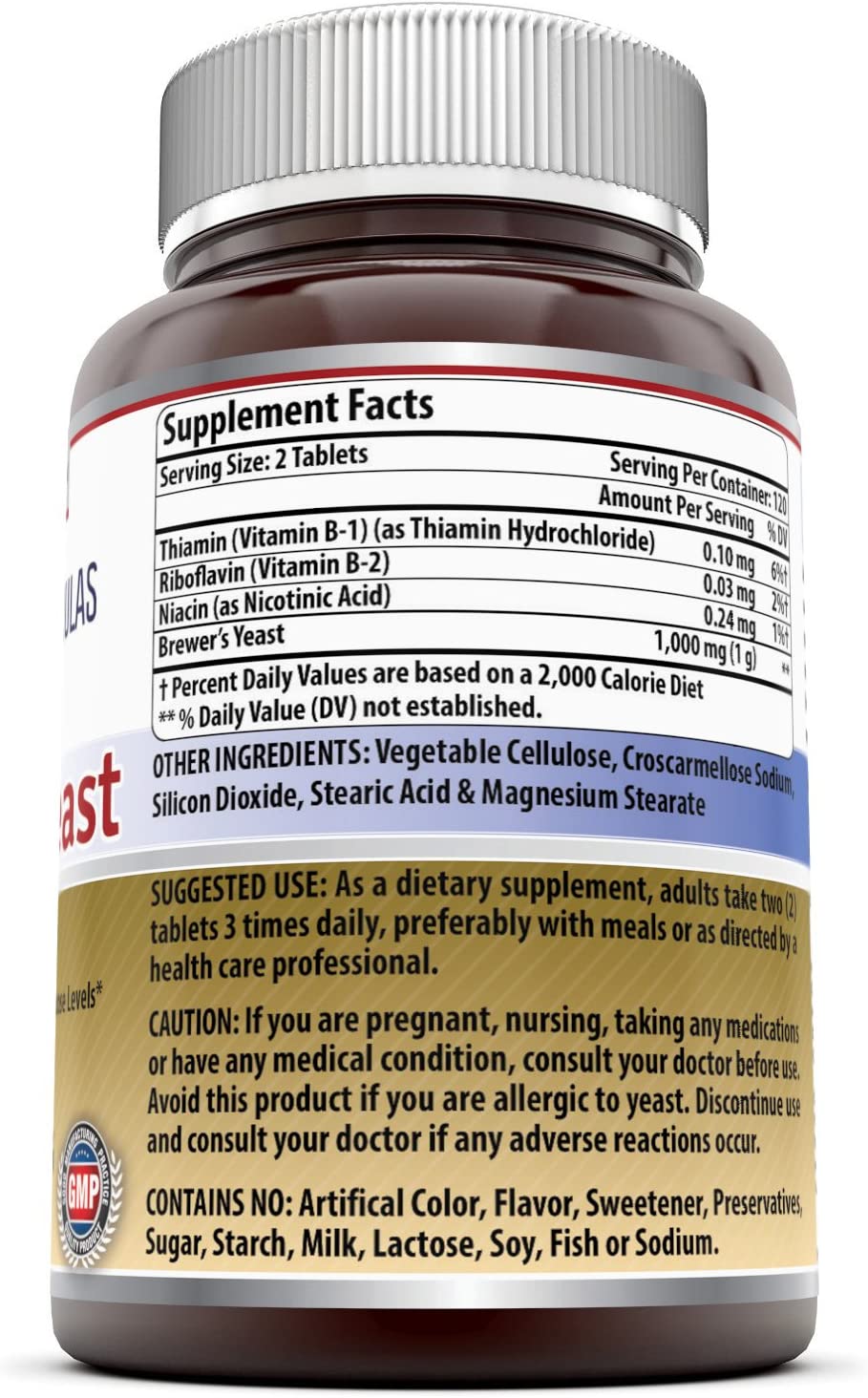 Amazing Nutrition Brewers Yeast For Healthy Digestion And Heart Health 500 mg 240 Tablets