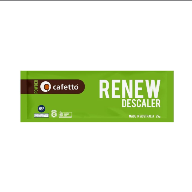 Cafetto Renew Descaler Powder Cleaner for Espresso Machine, 25 g (1 Packet)