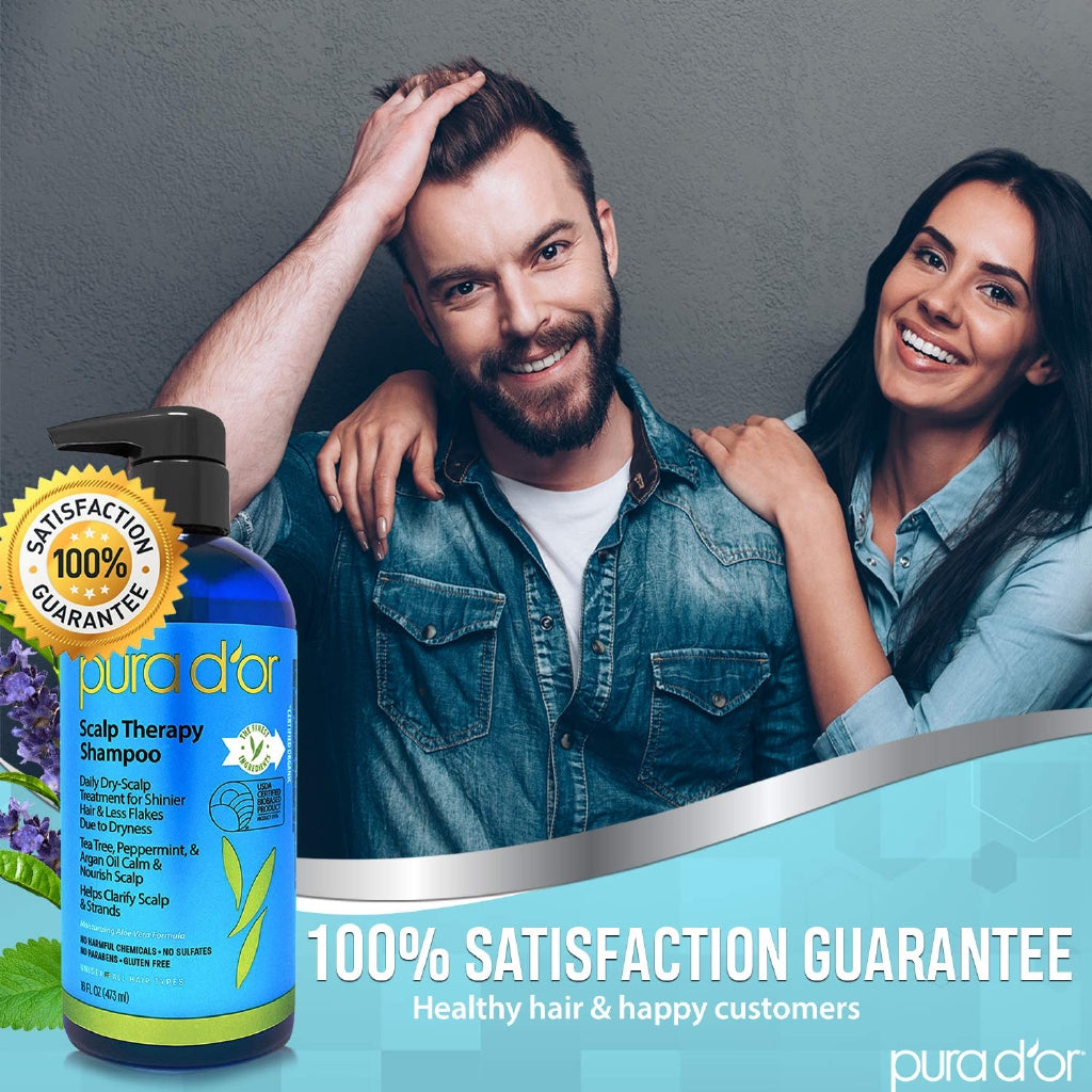 PURA D'OR Scalp Therapy Shampoo 16oz