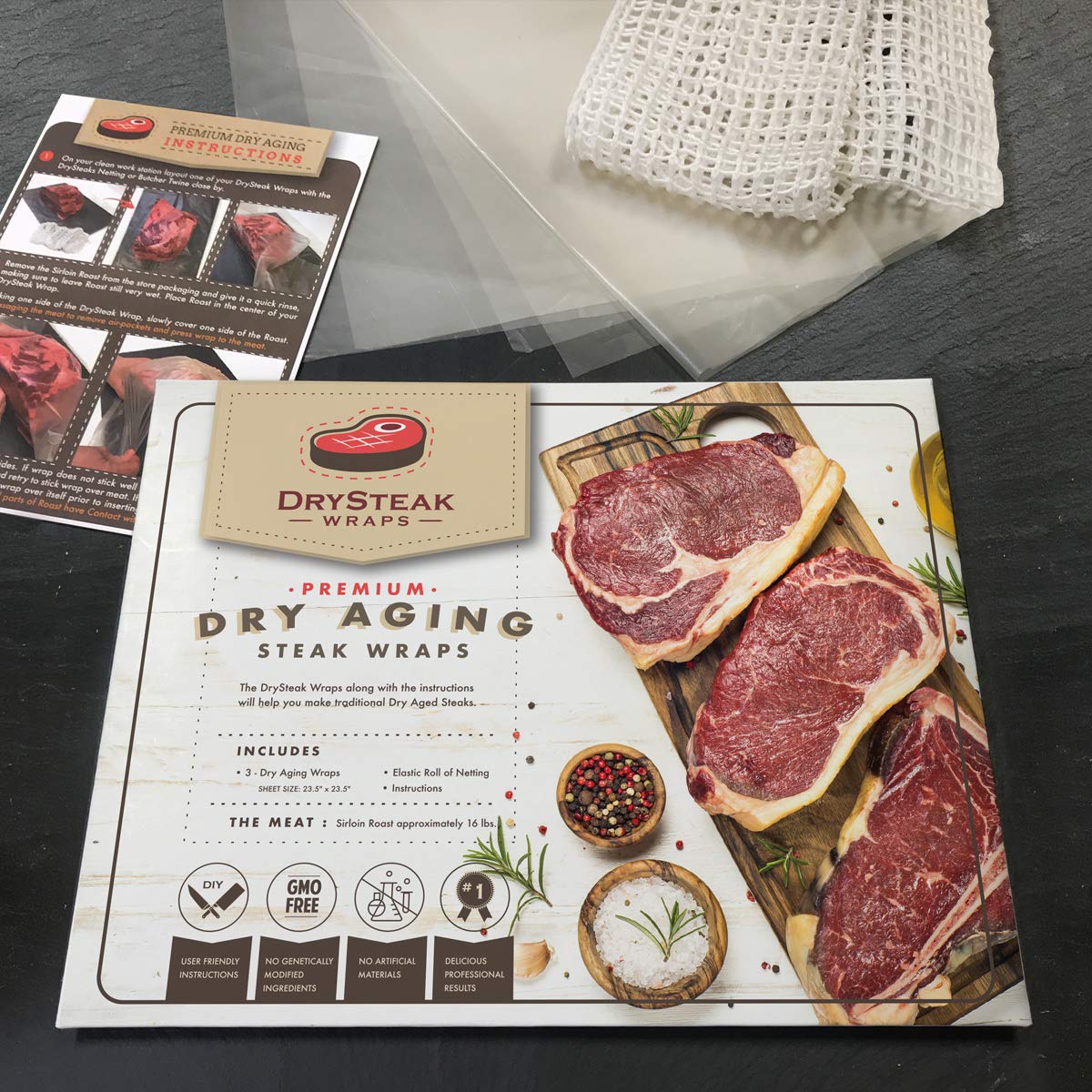 DrySteak Wraps Premium Dry Aging Steak Wraps