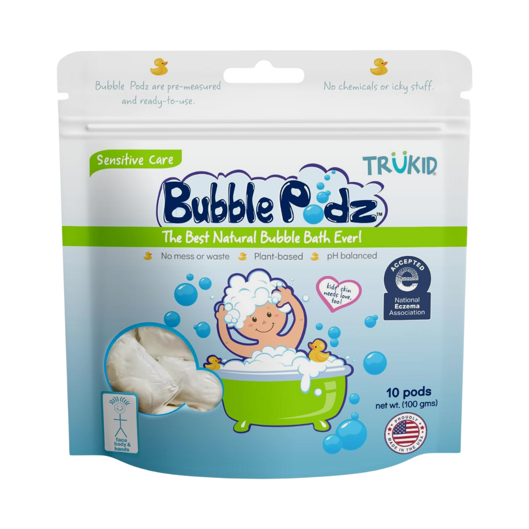 TruKid Bubble Pods Natural Bubble Bath Ever Sensitive Care 10 Pods