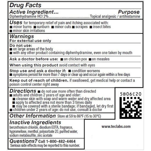 Tecnu Calagel Anti-Itch Gel, Maximum Strength, 6 oz. / 170g