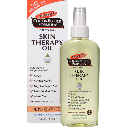 Palmer's Cocoa Butter Formula with Vitamin E & Pure Argan Oil Skin Therapy Moisturizing Body Oil, 5.1 fl.oz / 150 ml