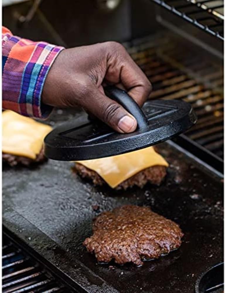 LODGE Cast Iron Burger Press 6.25 inch 15.8 cm