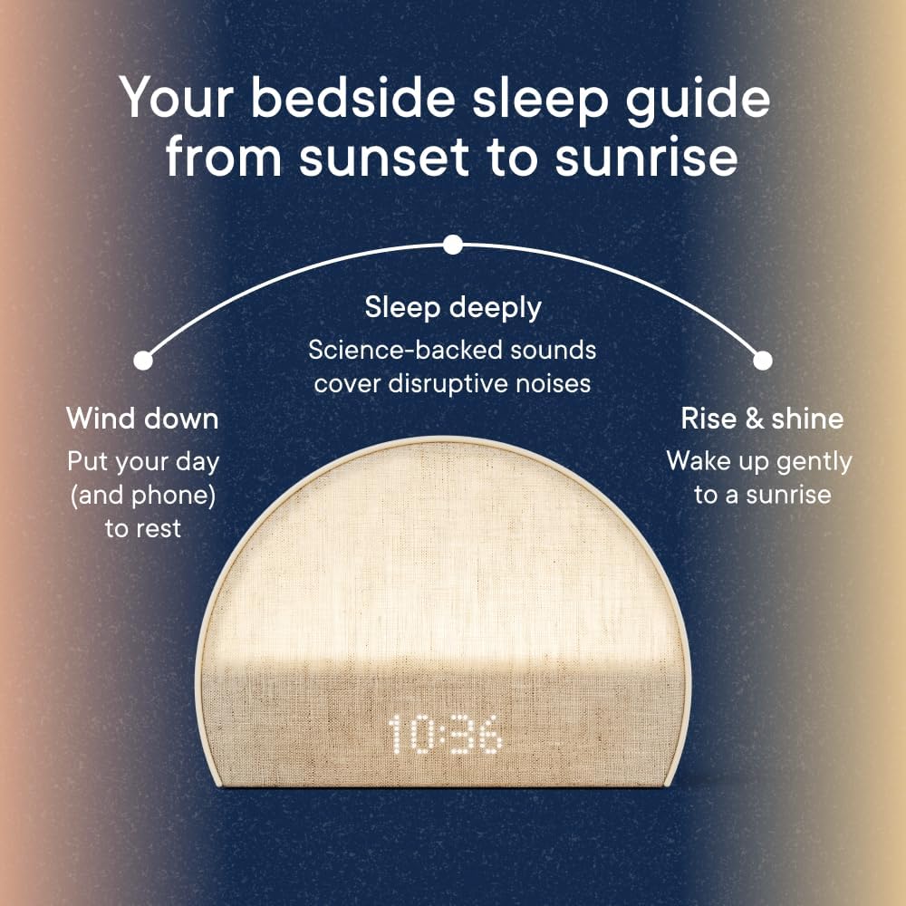 Hatch Restore 2 Sunrise Alarm Clock, Sound Machine, Smart Light (Putty)