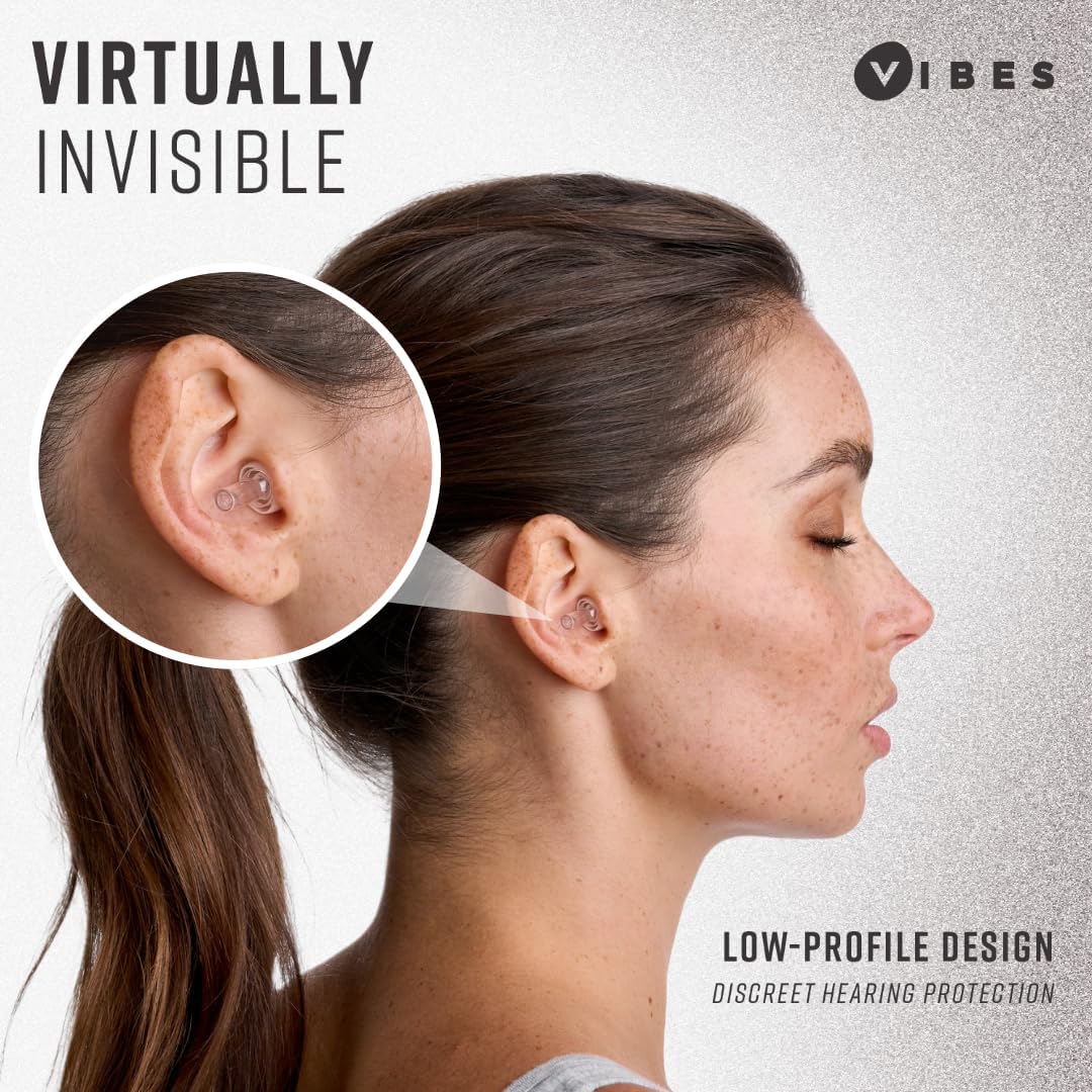 Vibes Hi-Fidelity Earplugs Sound Enhancing Filters 15 Decibels