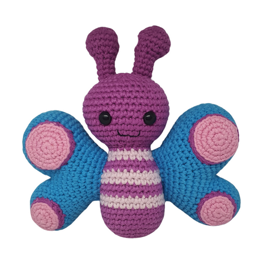 Amigurumi Soft Crochet Butterfly Doll (Finished Good)