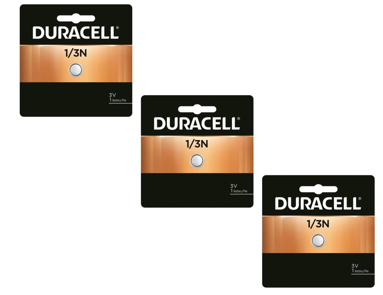 Duracell DL1/3N CR1/3N 3V Lithium Battery 3 Pack (Packaging may Vary)