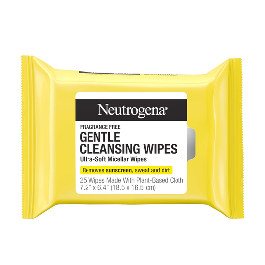 Neutrogena Gentle Cleansing Ultra-Soft Micellar Wipes, 25 Count