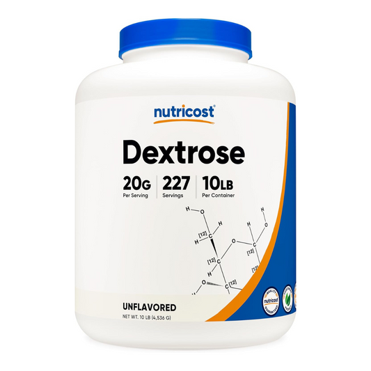 Nutricost Dextrose Unflavored Powder 10LB / 4536g