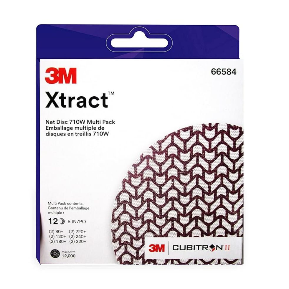 3M Xtract Net Disc 710W Assorted Grades, 12 Pieces ( 66584)