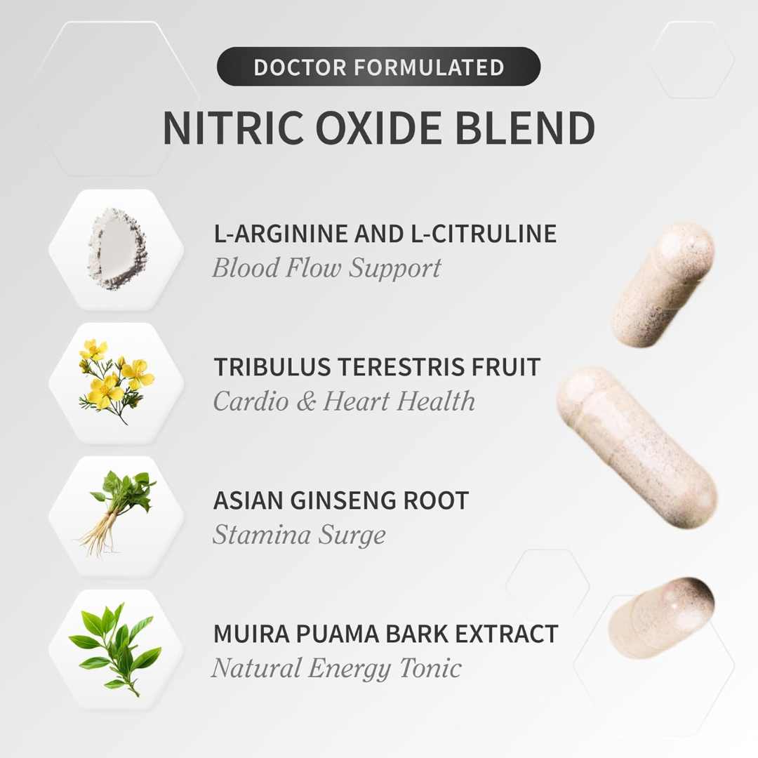 SNAP Supplements Nitric Oxide Booster, 90 Capsules