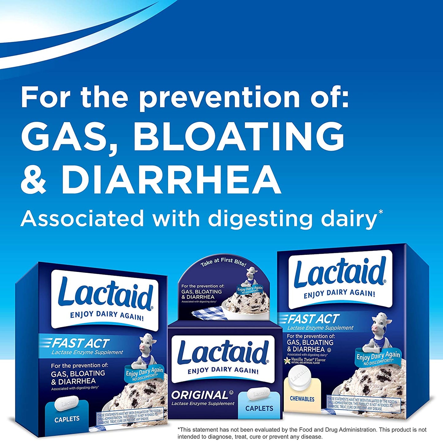 Lactaid Original Lactase Enzyme Supplement - 120 Caplets