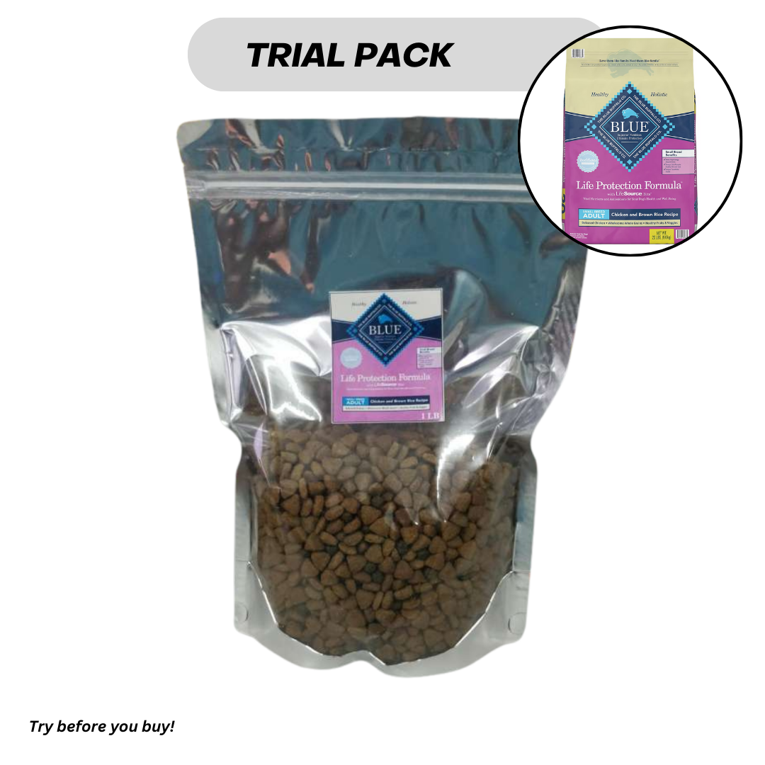 Trial Size The Blue Buffalo Life Protection Formula Small Breed Dog Chicken & Brown Rice Recipe -1 LB