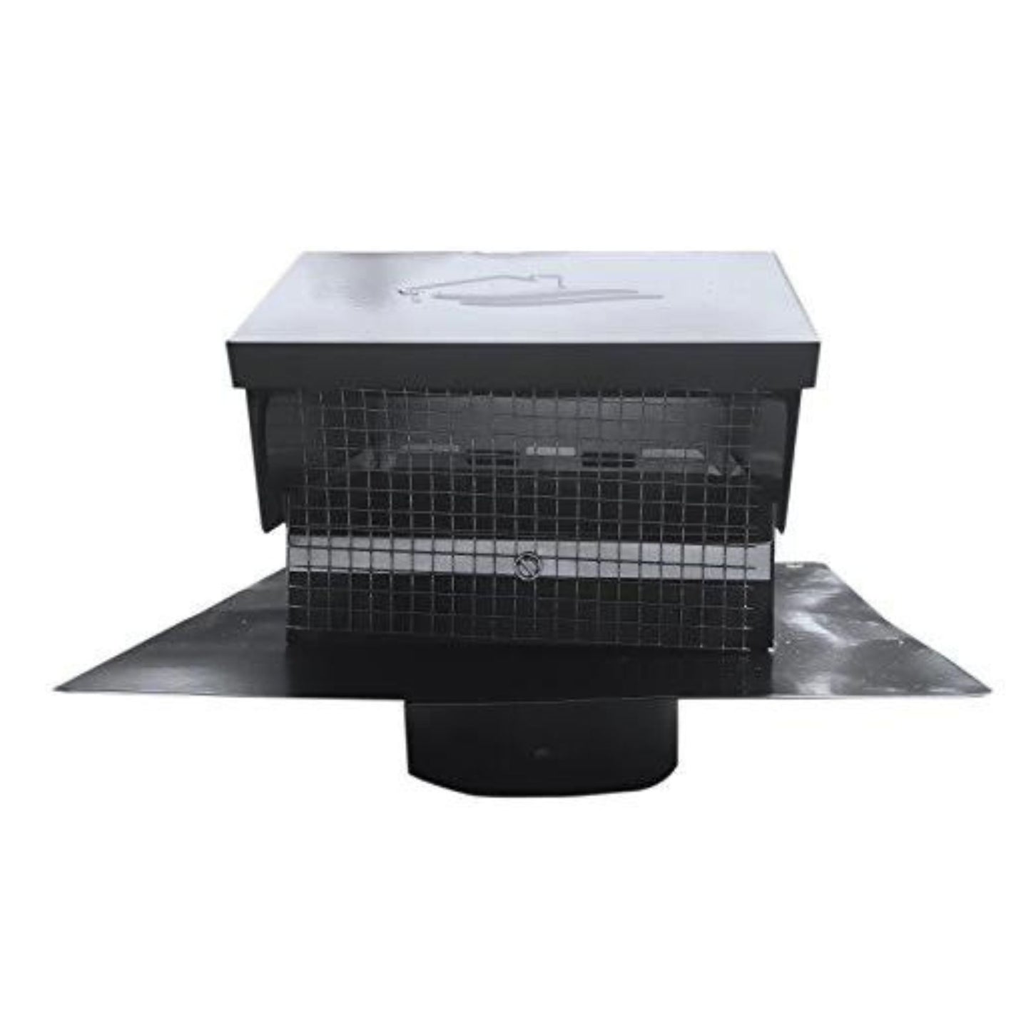 Builder's Best Galvanized Steel Roof Vent Cap with Removable Screen & Damper 4" - 084635