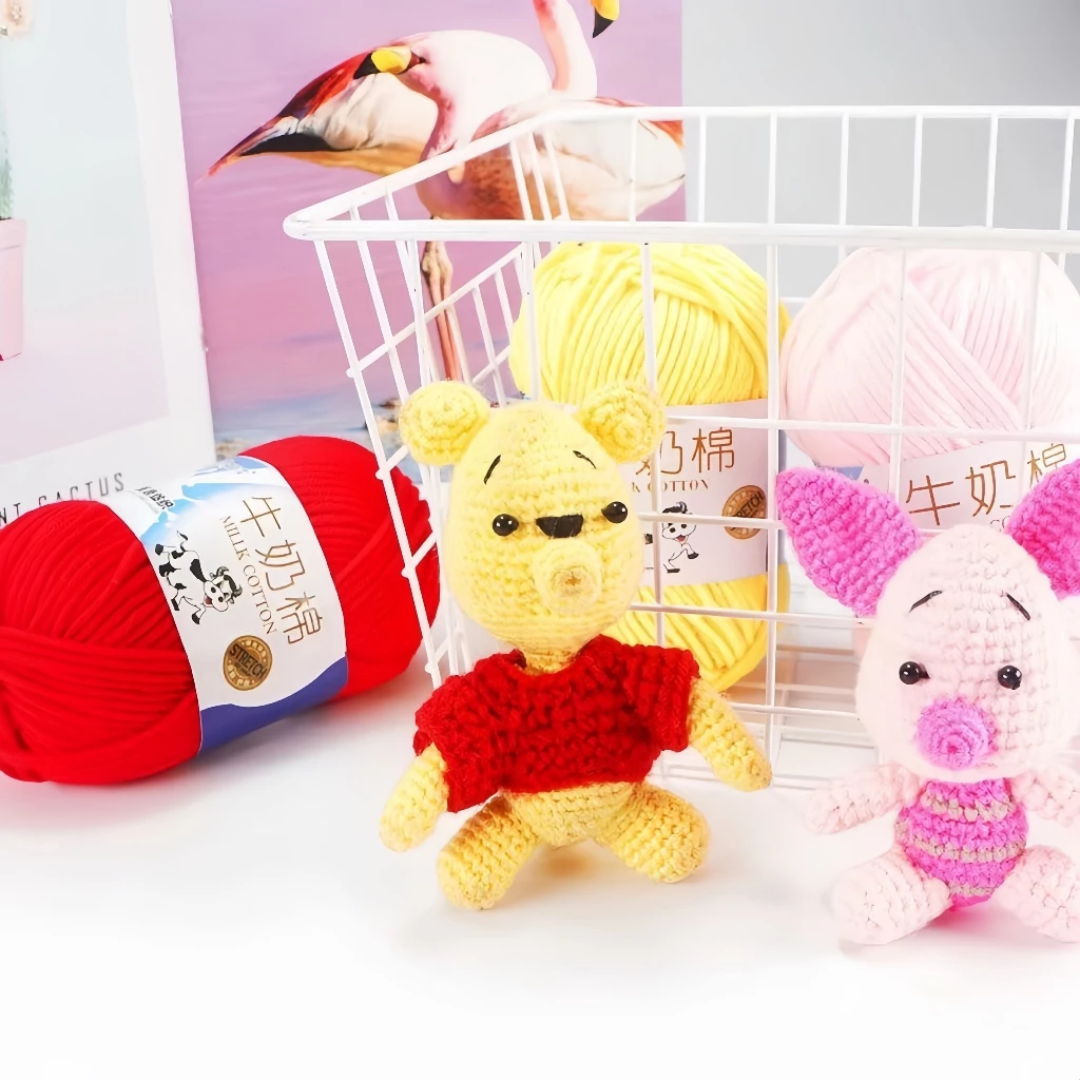 Millk Cotton Knitting Crochet DIY Craft Soft Yarn