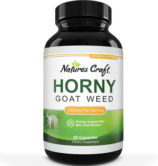 Natures Craft Herbal Complex Extract Supplement Energy Support for Men and Women, 60 Capsules